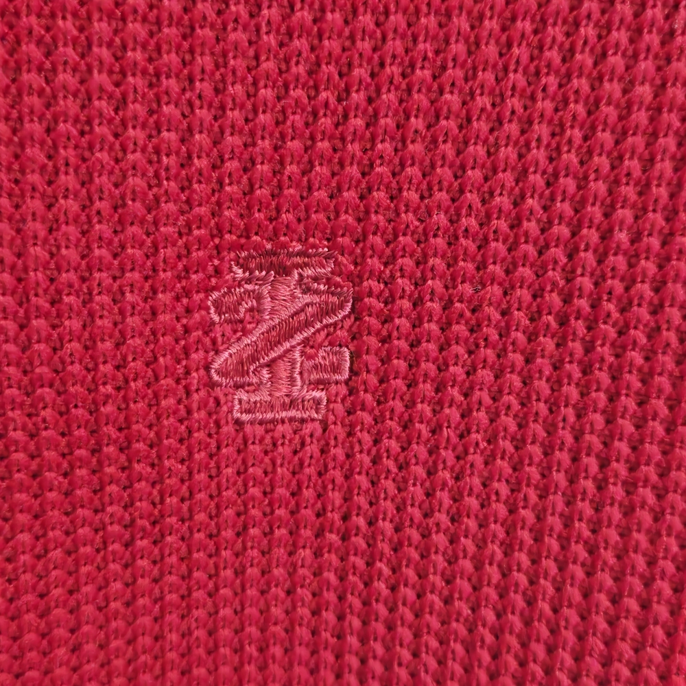 Izod Men's Red Zip Up Sweater - Picture 10 of 13